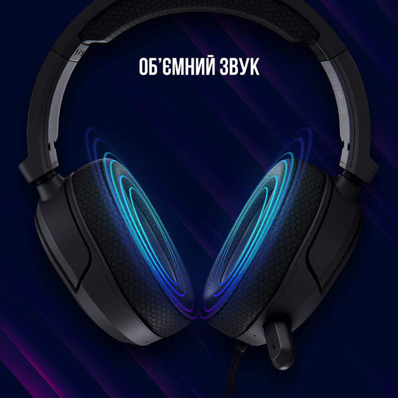 Фото 15 Гарнитура LORGAR Kaya 460 Gaming RGB USB Black (LRG-GHS460)