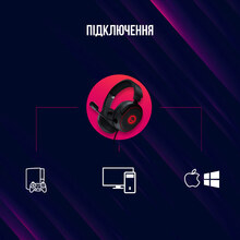 Гарнитура LORGAR Kaya 460 Gaming RGB USB Black (LRG-GHS460)