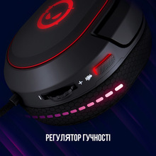 Гарнитура LORGAR Kaya 460 Gaming RGB USB Black (LRG-GHS460)