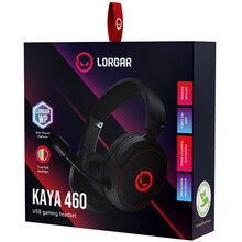 Гарнитура LORGAR Kaya 460 Gaming RGB USB Black (LRG-GHS460)