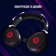 Гарнитура LORGAR Kaya 460 Gaming RGB USB Black (LRG-GHS460)