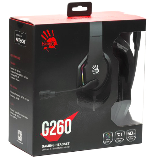 Заказать Гарнитура A4TECH Bloody G260 USB Black