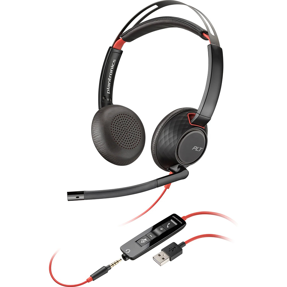 Гарнитура POLY BlackWire 5220 USB-A HS Stereo (80R97AA)