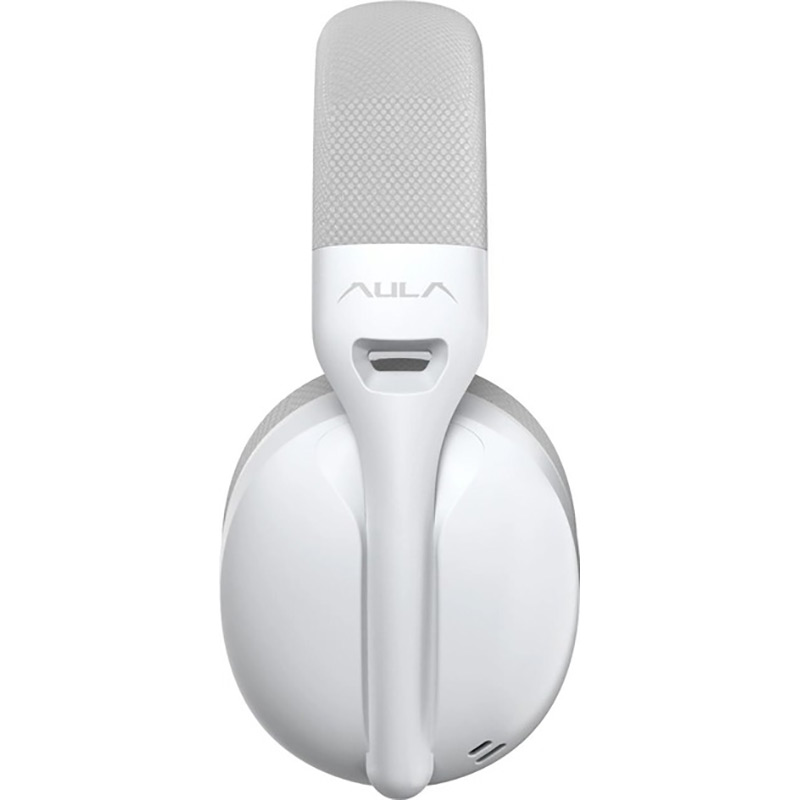 Гарнітура AULA S6 Wireless 3 in 1 Bluetooth White (6948391235561) Кріплення дуга (над головою)