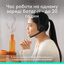 Гарнітура LOGITECH Zone 300 Wireless Headset BT BLACK (981-001407)