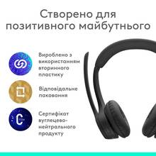 Гарнітура LOGITECH Zone 300 Wireless Headset BT BLACK (981-001407)