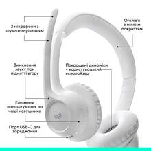 Гарнітура LOGITECH Zone 300 Wireless Headset BT WHITE (981-001417)
