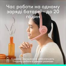 Гарнітура LOGITECH Zone 300 Wireless Headset BT ROSE (981-001412)