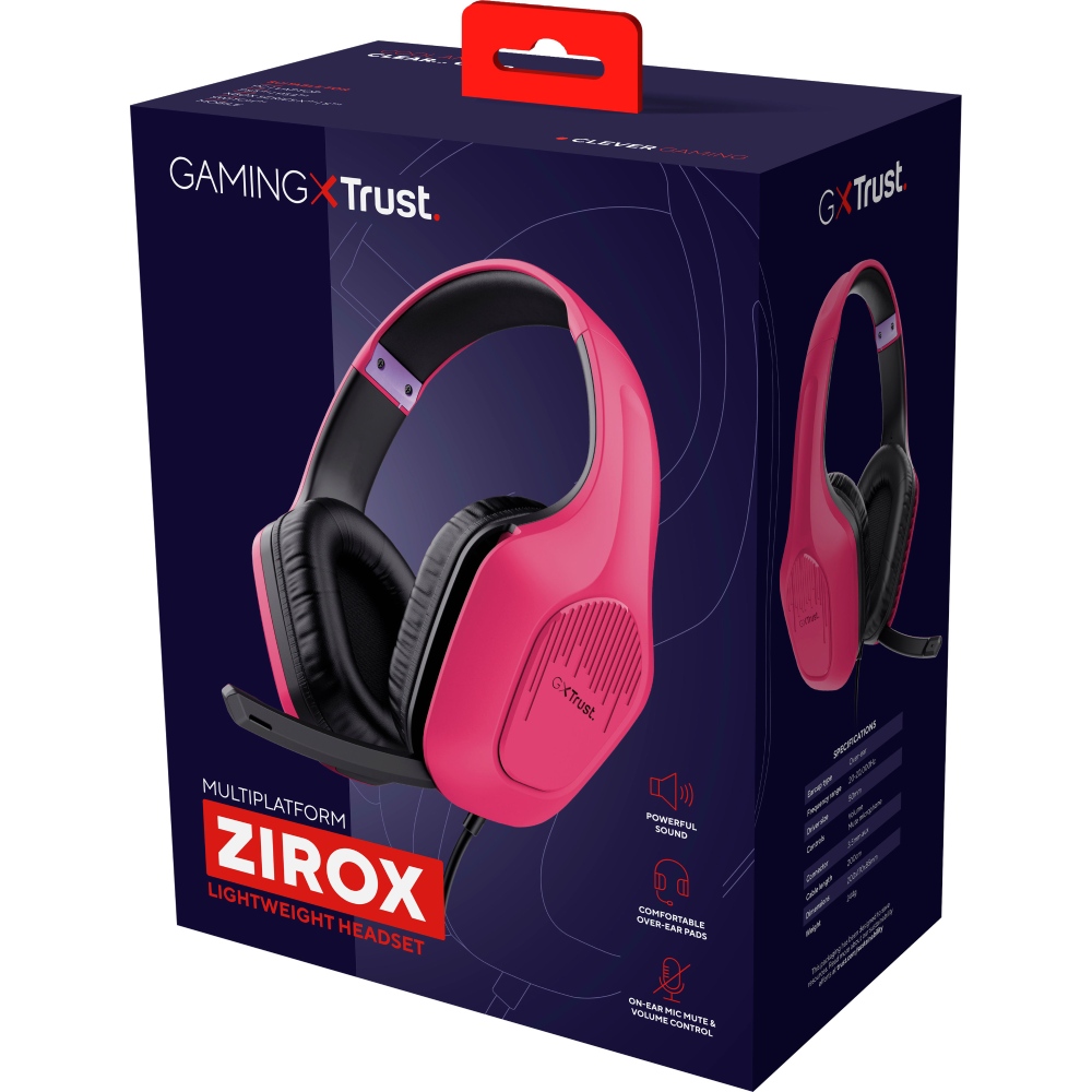 Покупка Гарнітура TRUST GXT 415 Zirox 3.5 мм Pink (24992)