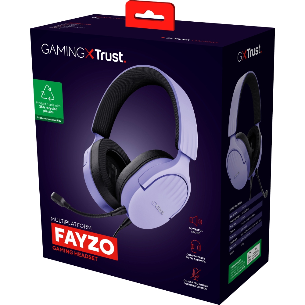 Замовити Гарнітура TRUST GXT 489 Fayzo 3.5мм Purple (25301)