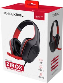 Гарнітура TRUST GXT 415 Zirox 3.5мм Red (24995)