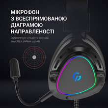 Гарнітура GAMEPRO HS783 RGB Black