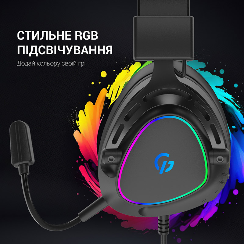 В інтернет магазині Гарнітура GAMEPRO HS783 RGB Black