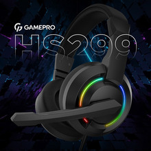 Гарнітура GAMEPRO HS299 RGB Black