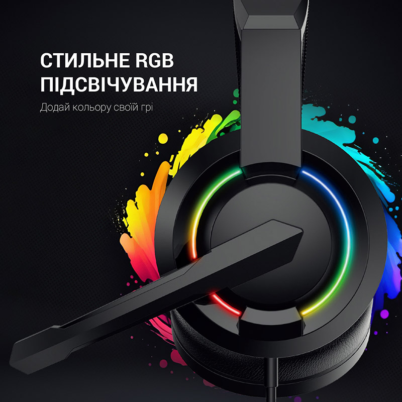 Фото Гарнітура GAMEPRO HS299 RGB Black