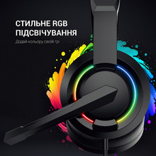 Гарнітура GAMEPRO HS299 RGB Black