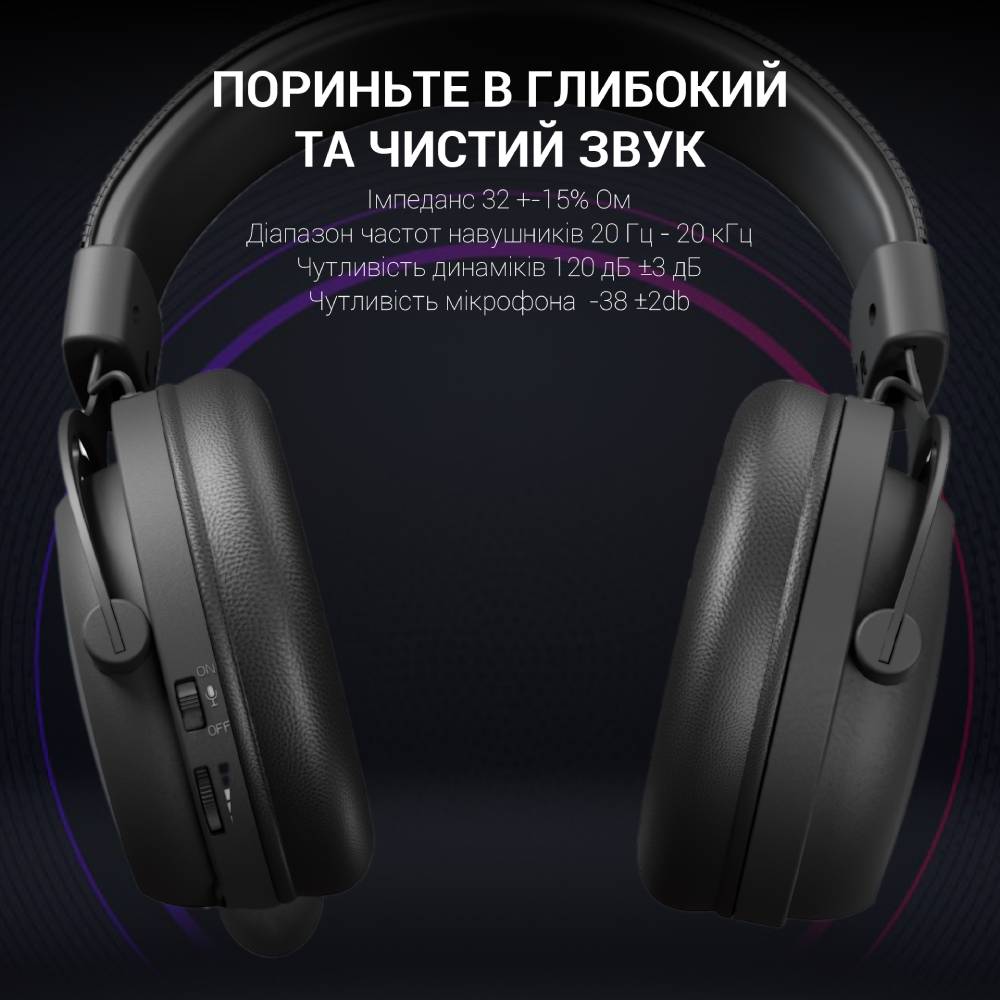 Изображение Гарнитура GAMEPRO HS1260BT Black