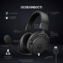 Гарнитура GAMEPRO HS1260BT Black