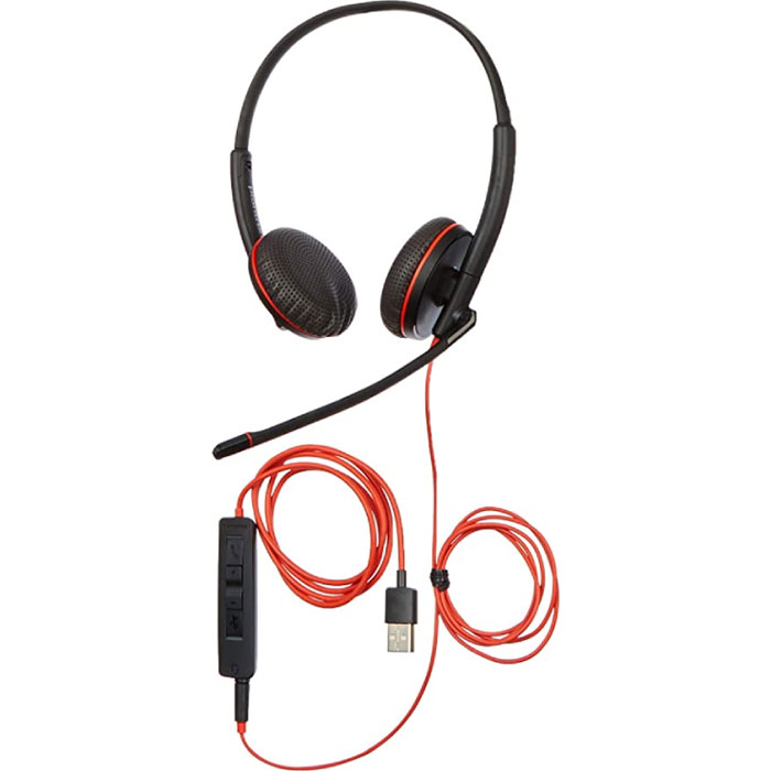 Гарнітура Poly Blackwire 3225 Stereo USB-A Headset (80S11AA) Клас класична