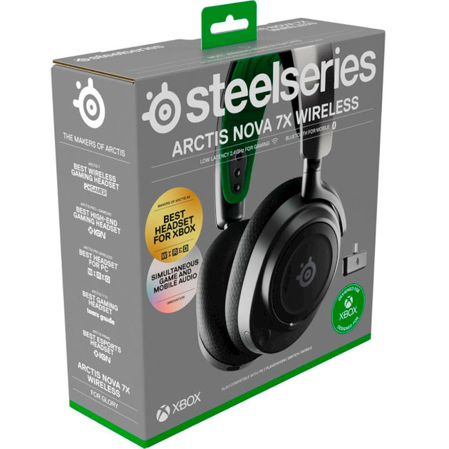 Замовити Гарнітура STEELSERIES Arctis Nova 7X Wireless Black (61565)