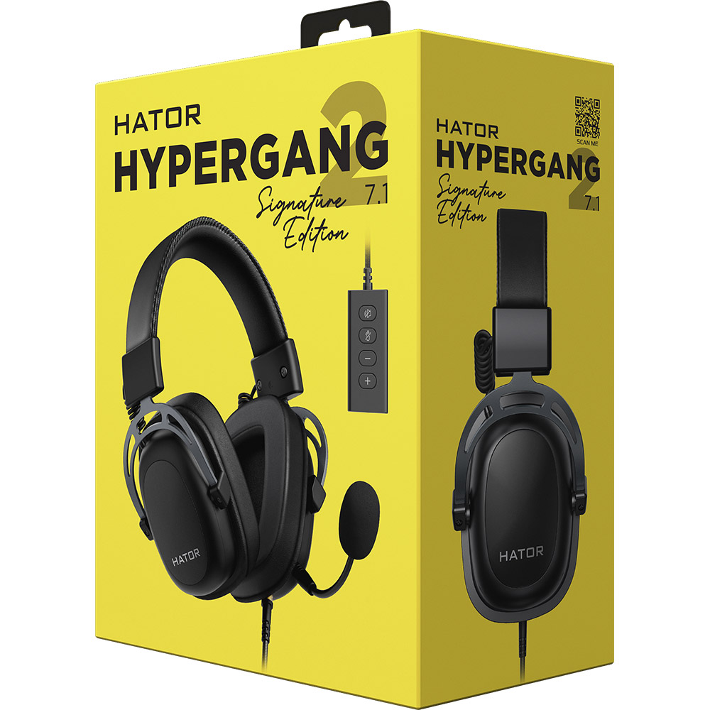 Гарнітура HATOR Hypergang 2 USB 7.1 Titanium Edition (HTA-945) Особливості пульт керування