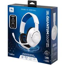 Гарнитура JBL QUANTUM 360P Console Wireless White (JBLQ360PWLWHTBLU)