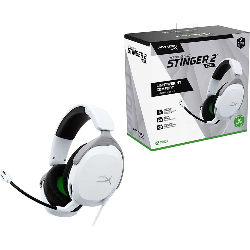 Замовити Гарнітура HYPERX Cloud Stinger 2 Core для Xbox White (6H9B7AA)