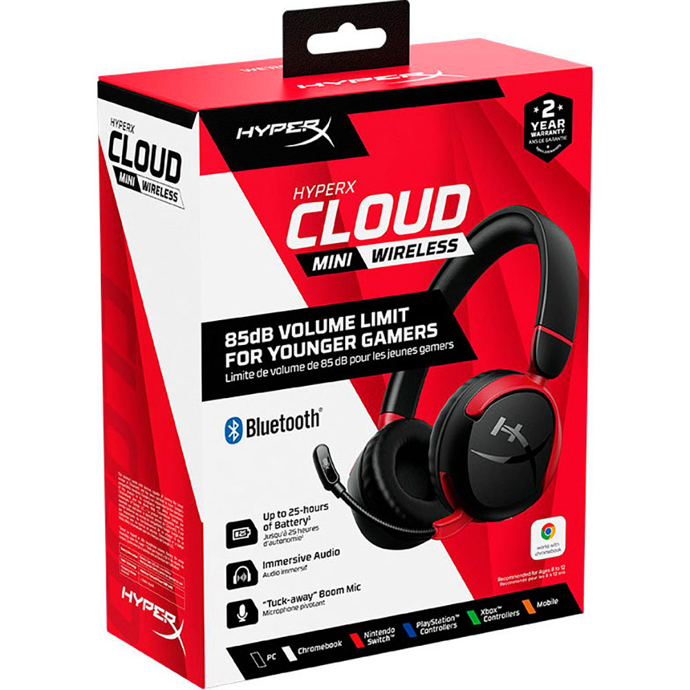 В інтернет магазині Гарнітура HYPERX Cloud Mini Wireless Black/Red (7G8F1AA)