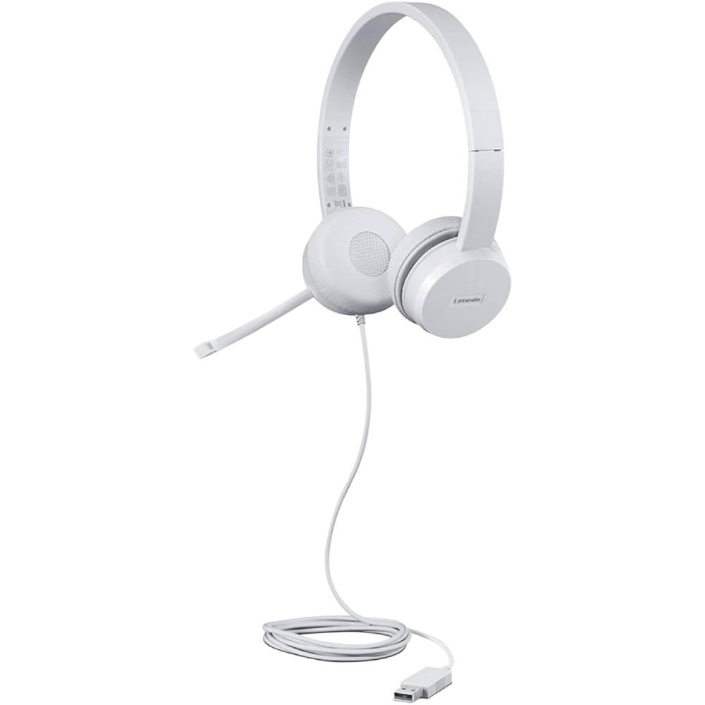 Гарнитура LENOVO 110 Stereo USB Headset White (GXD1E71385) Класс классическая