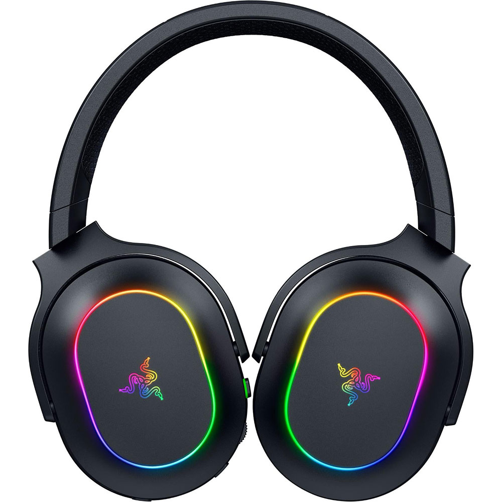 Гарнітура Razer Barracuda X Chroma Black (RZ04-05220100-R3M1) Додатково 6-зонне підсвічування на чашках гарнітури, швидке заряджання протягом 15 хвилин забезпечує приблизно 6 годин роботи