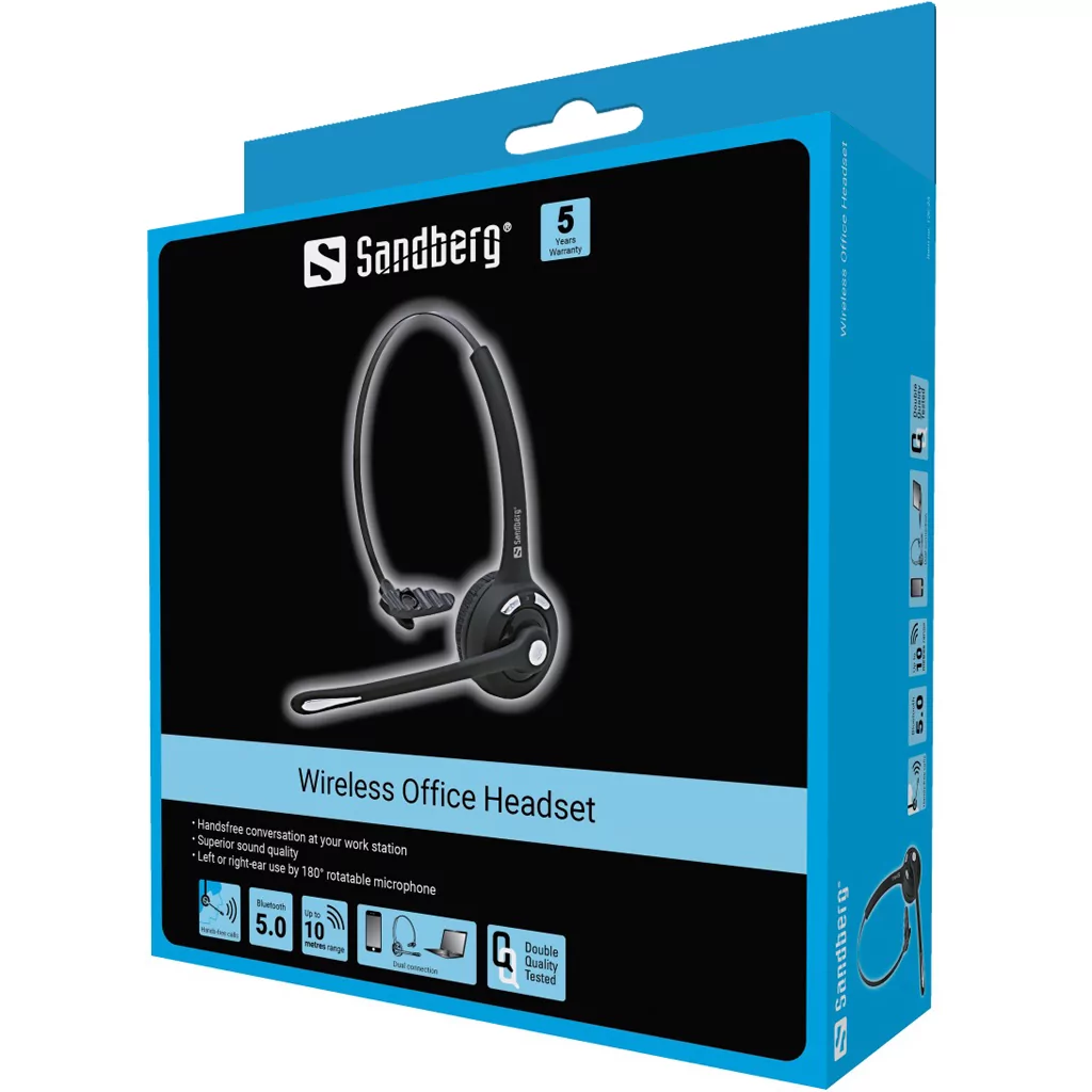 Гарнітура SANDBERG Office Headset Black (126-23) Особливості один динамік