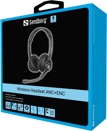 Гарнитура SANDBERG Wireless Headset ANC+ENC Black (126-44)