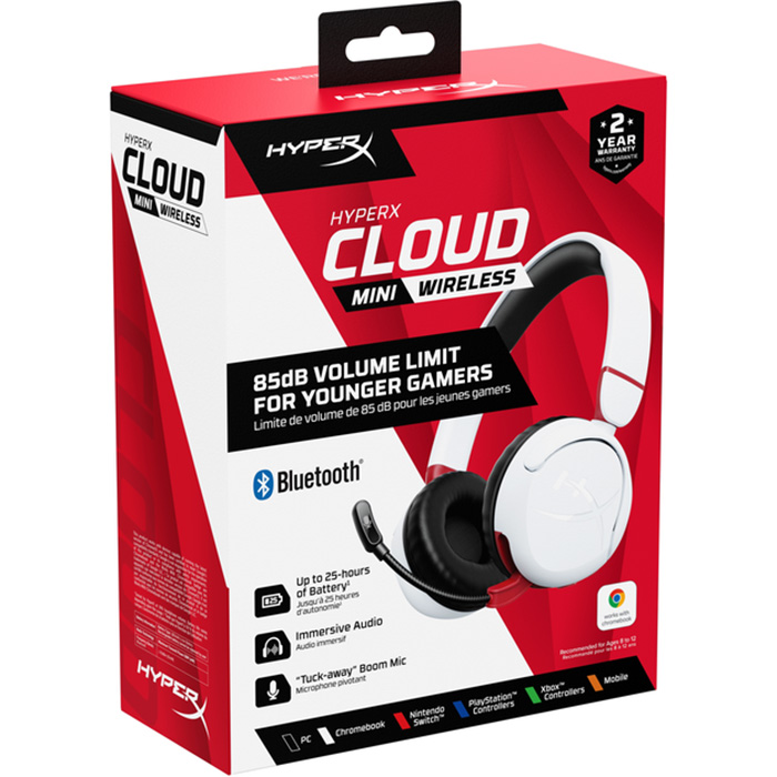 Изображение Гарнитура HYPERX Gaming HyperX Cloud Mini Wireless White (7G8F2AA)