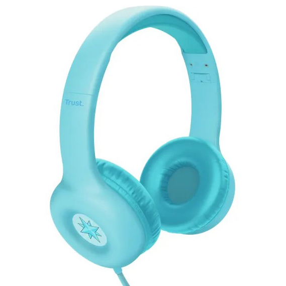 Гарнитура TRUST Nouna Kids Headphones Mic Blue (25278_TRUST) Дополнительно Регулируемое оголовье