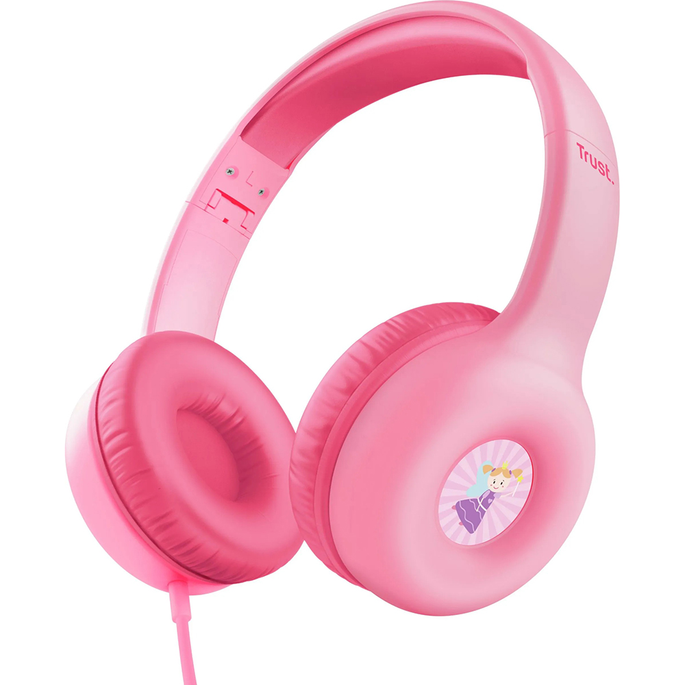 Гарнітура TRUST Nouna Kids Headphones Mic Pink (25277_TRUST)