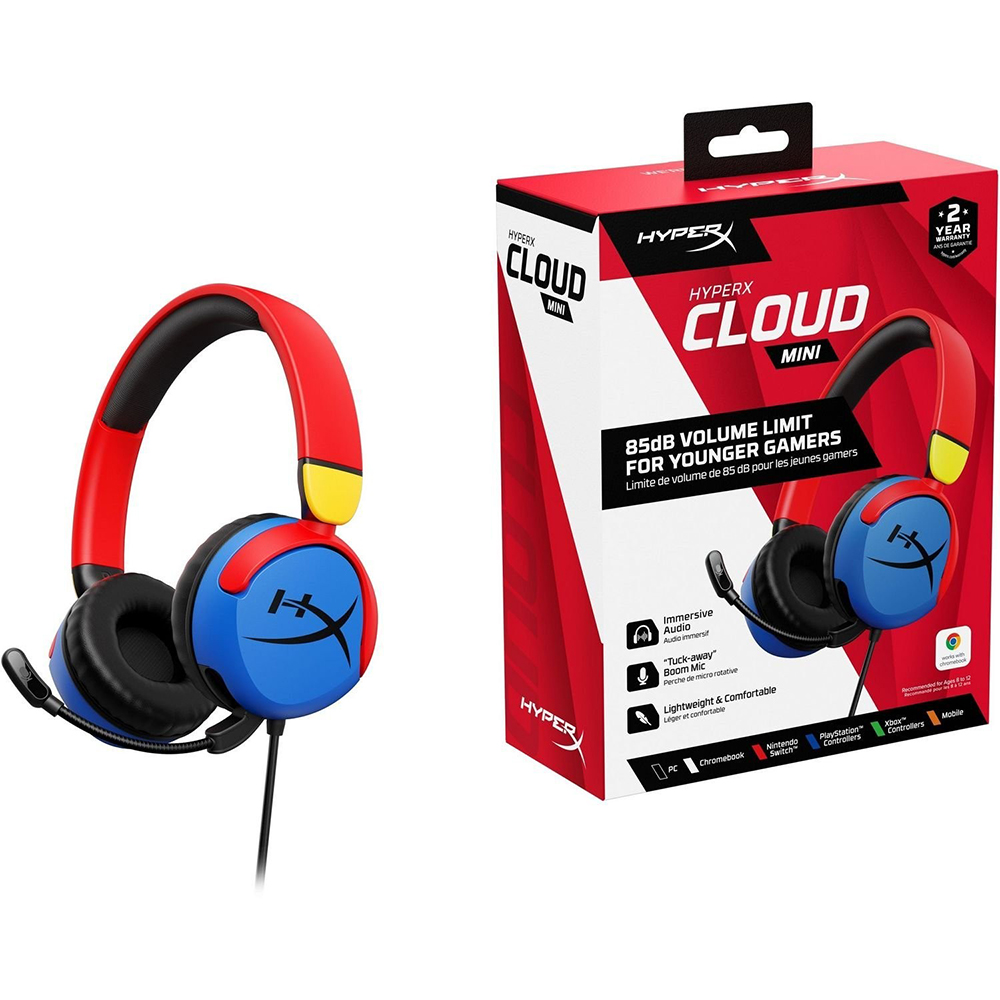 Фото Гарнітура HYPERX Cloud Mini, Multi-Color (7G8F3AA)