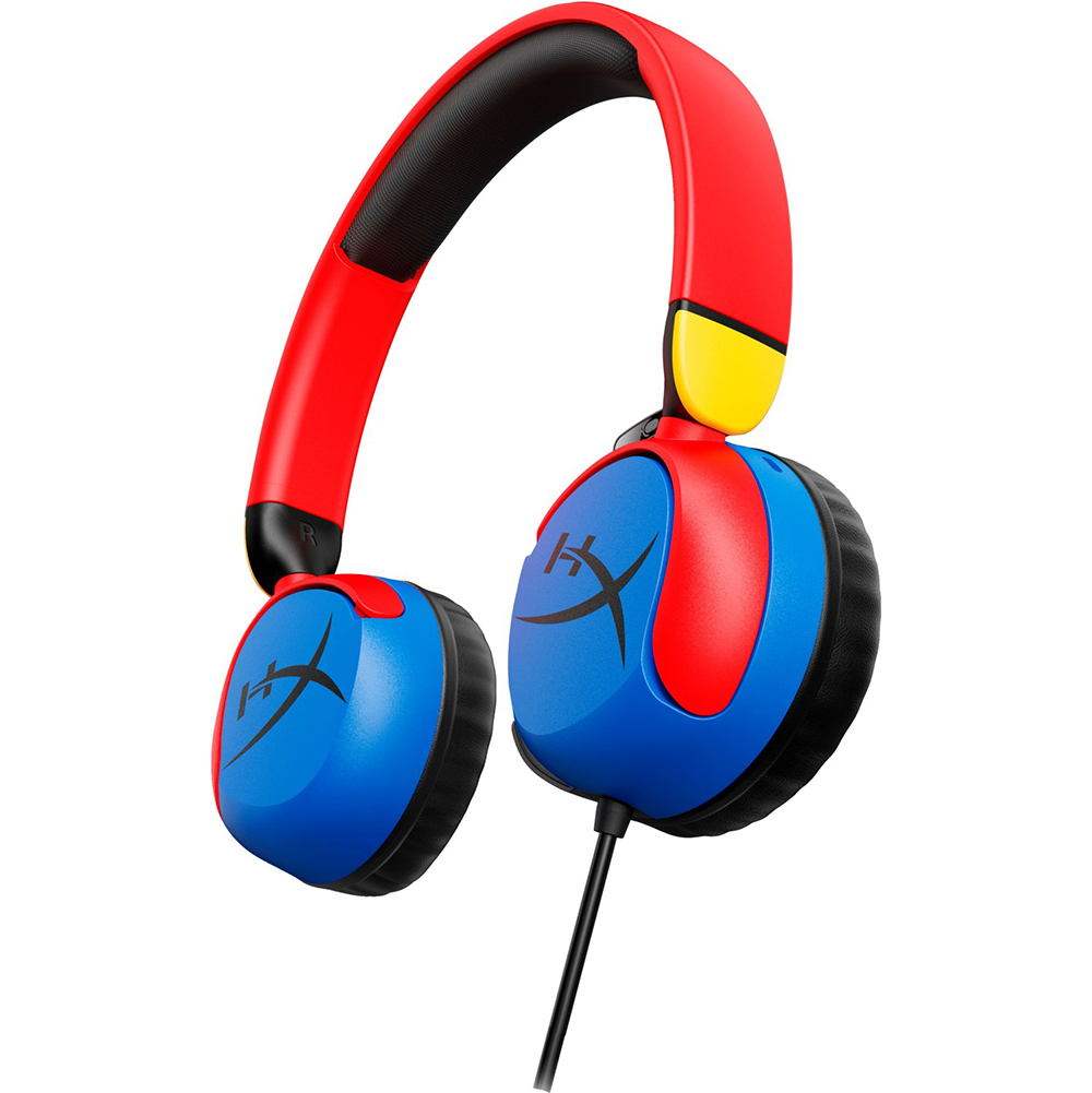 Гарнітура HYPERX Cloud Mini, Multi-Color (7G8F3AA) Додатково амбушури з ефектом пам'яті; поворотні чаші; регульоване оголов'я