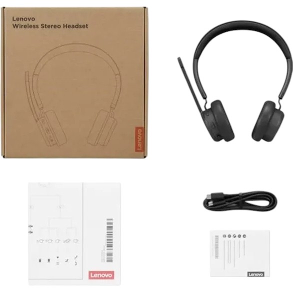 Огляд Гарнітура LENOVO Wireless Stereo Headset Black (4XD1Q30302)