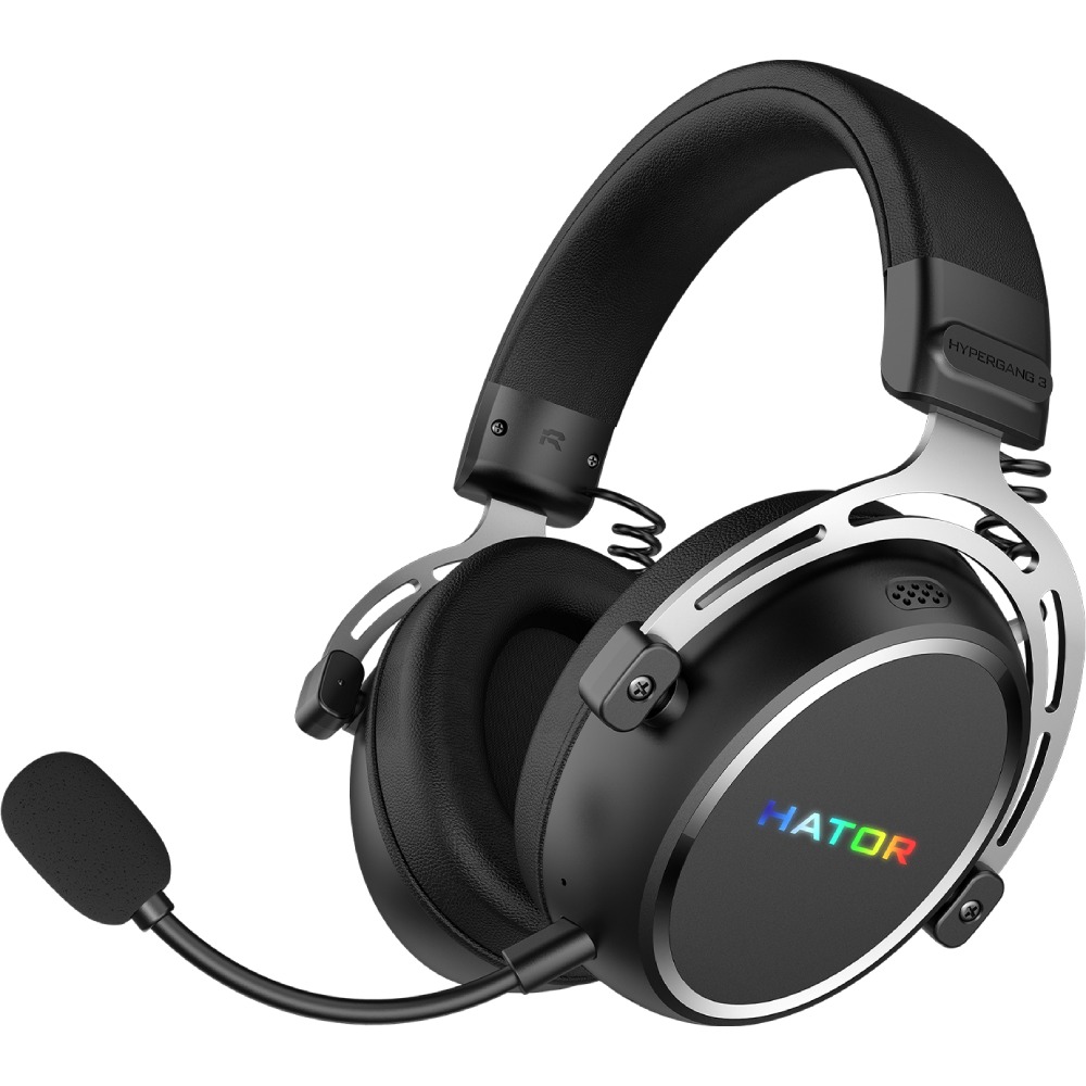 Гарнитура HATOR HYPERGANG 3 Hi-Res Wireless Black (ESH55) Крепление дуга (над головой)