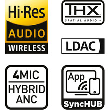 Гарнітура HATOR HYPERGANG 3 Hi-Res SyncHUB connection Wireless Black (ESH55)