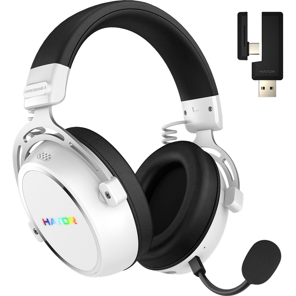 Гарнітура HATOR HYPERGANG 3 Hi-Res Wireless White (ESH56)