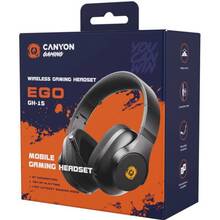 Гарнитура CANYON EGO GH-15 2in1 BT Black (CND-SGHS15B)