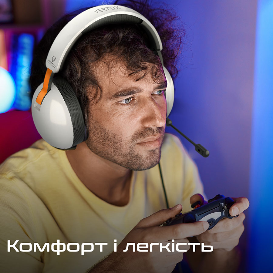 Зовнішній вигляд Гарнітура PROMATE Vertux White (bb-8)