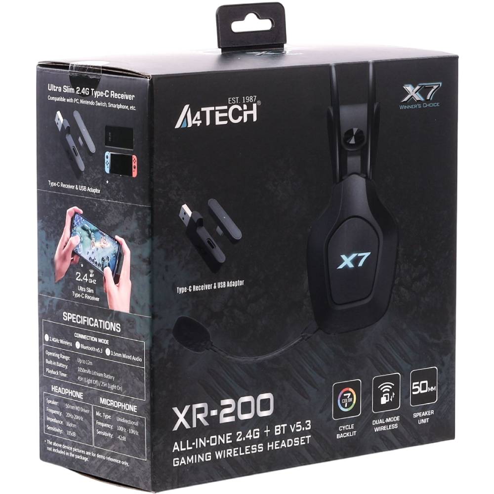 Фото Гарнітура A4TECH XR-200 Black