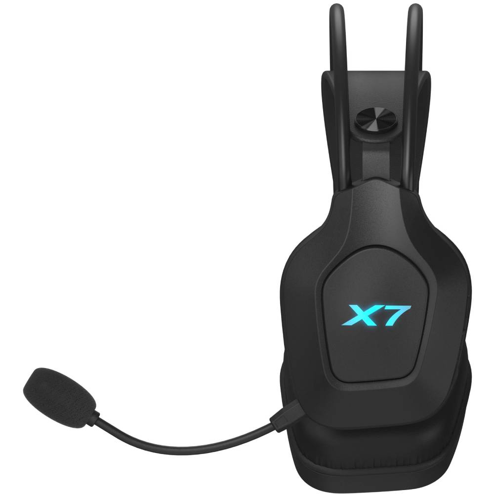 Гарнітура A4TECH XR-200 Black Додатково мікрофон з шумоподавлення, відповідь на телефонний дзвінок, Робочий діапазон: до 12 м, Бездротовий зв'язок 2.4 ГГц, Bluetooth v5.3, Вбудована батарея: літієва батарея ємністю 1050 мА · год Відтворення: 45 год (підсвічування вимк.)/25 год.