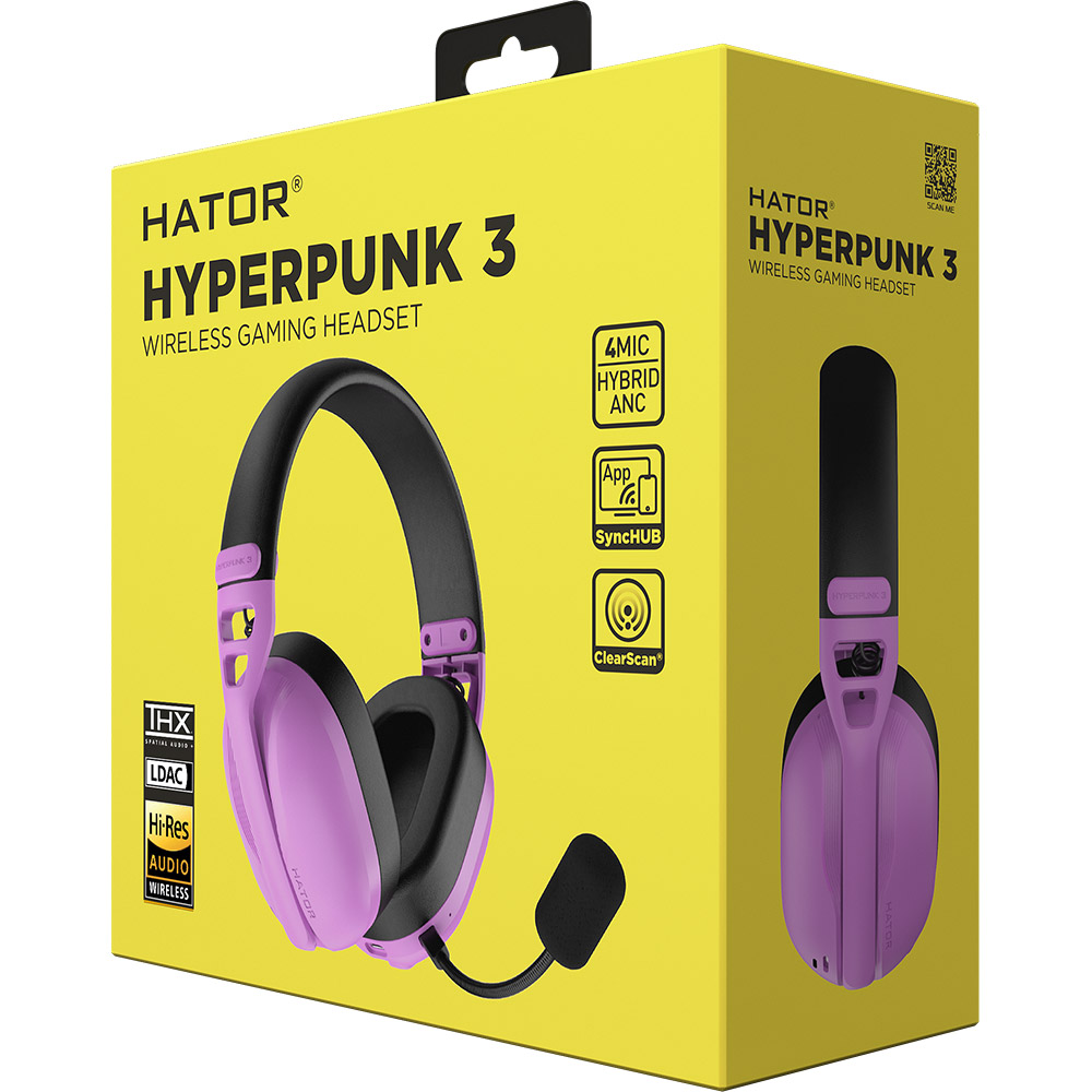 Покупка Гарнітура HATOR HYPERPUNK 3 Wireless Cyber Violet (ESH19)