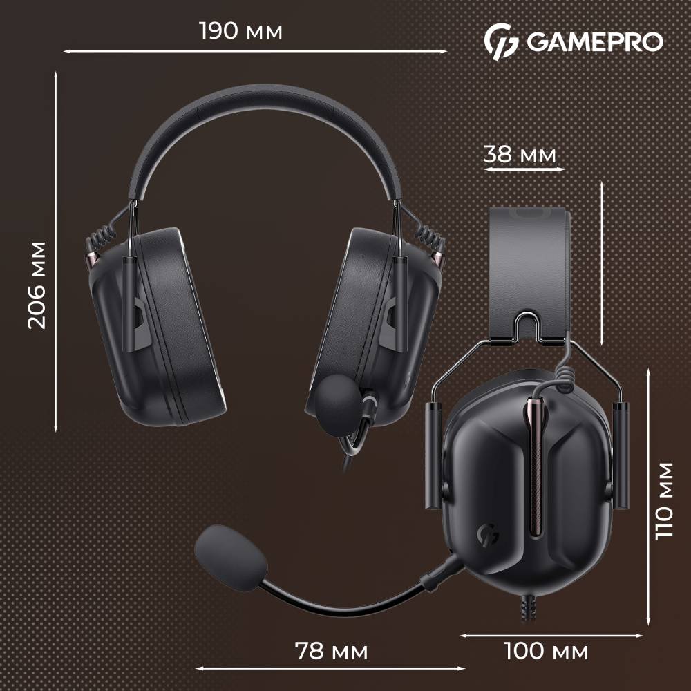У Фокстрот Гарнітура GAMEPRO Genesis Hunter Black (HS1350B)
