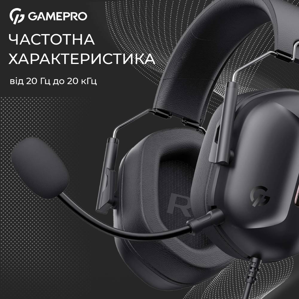 Зображення Гарнітура GAMEPRO Genesis Hunter Black (HS1350B)