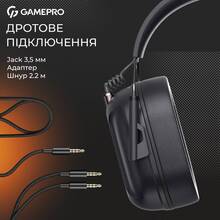 Гарнітура GAMEPRO Genesis Hunter Black (HS1350B)