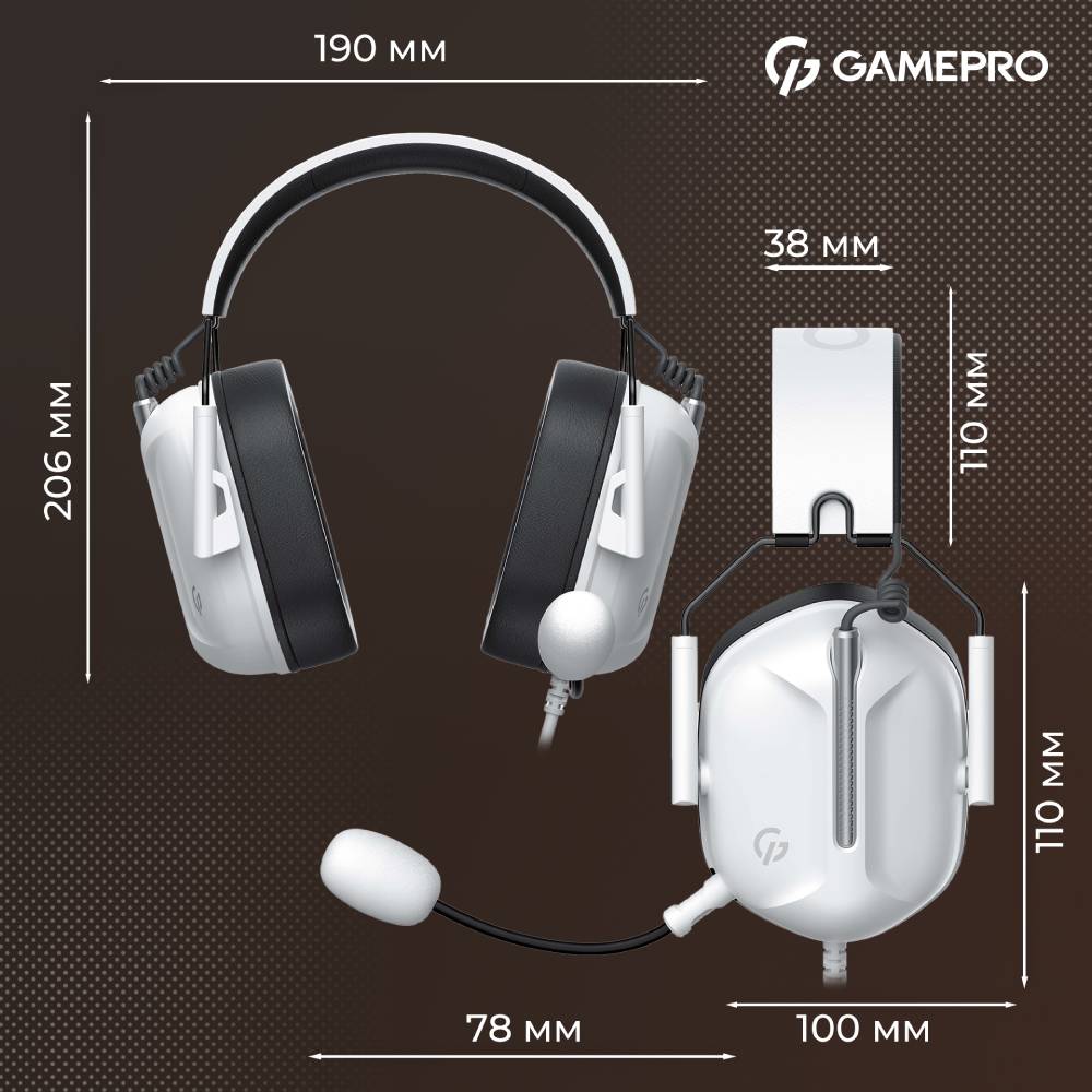 Огляд Гарнітура GAMEPRO Genesis Hunter White (HS1350W)